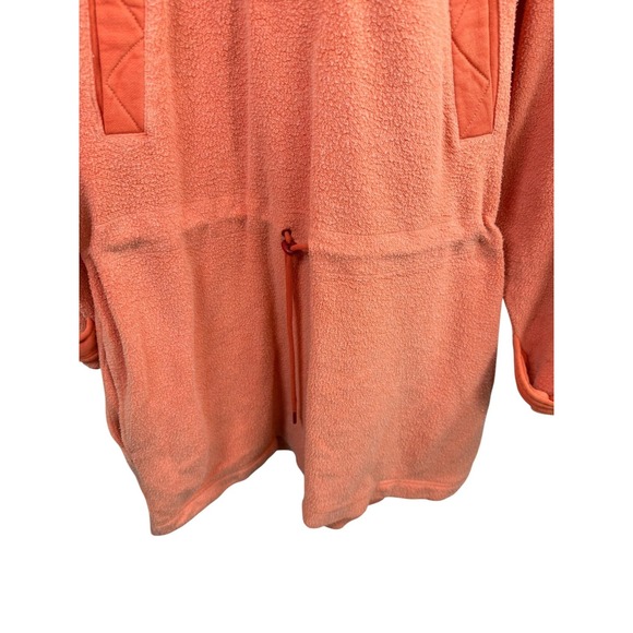 Free People We The Free Hoodie Womens Small Orange Snap Henley Pullover Pockets - Picture 5 of 9